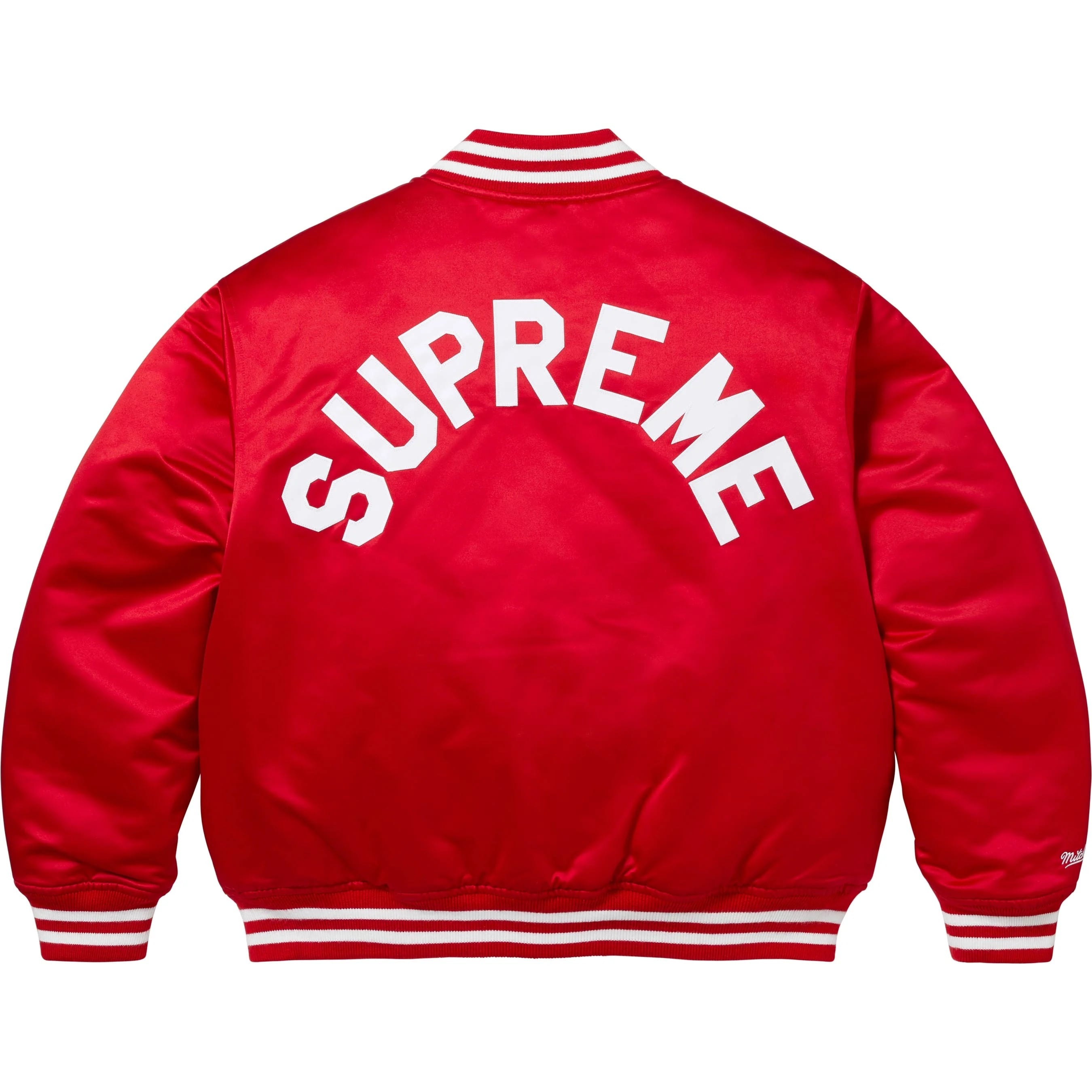 Supreme®/Mitchell & Ness Satin Varsity Jacket view 3
